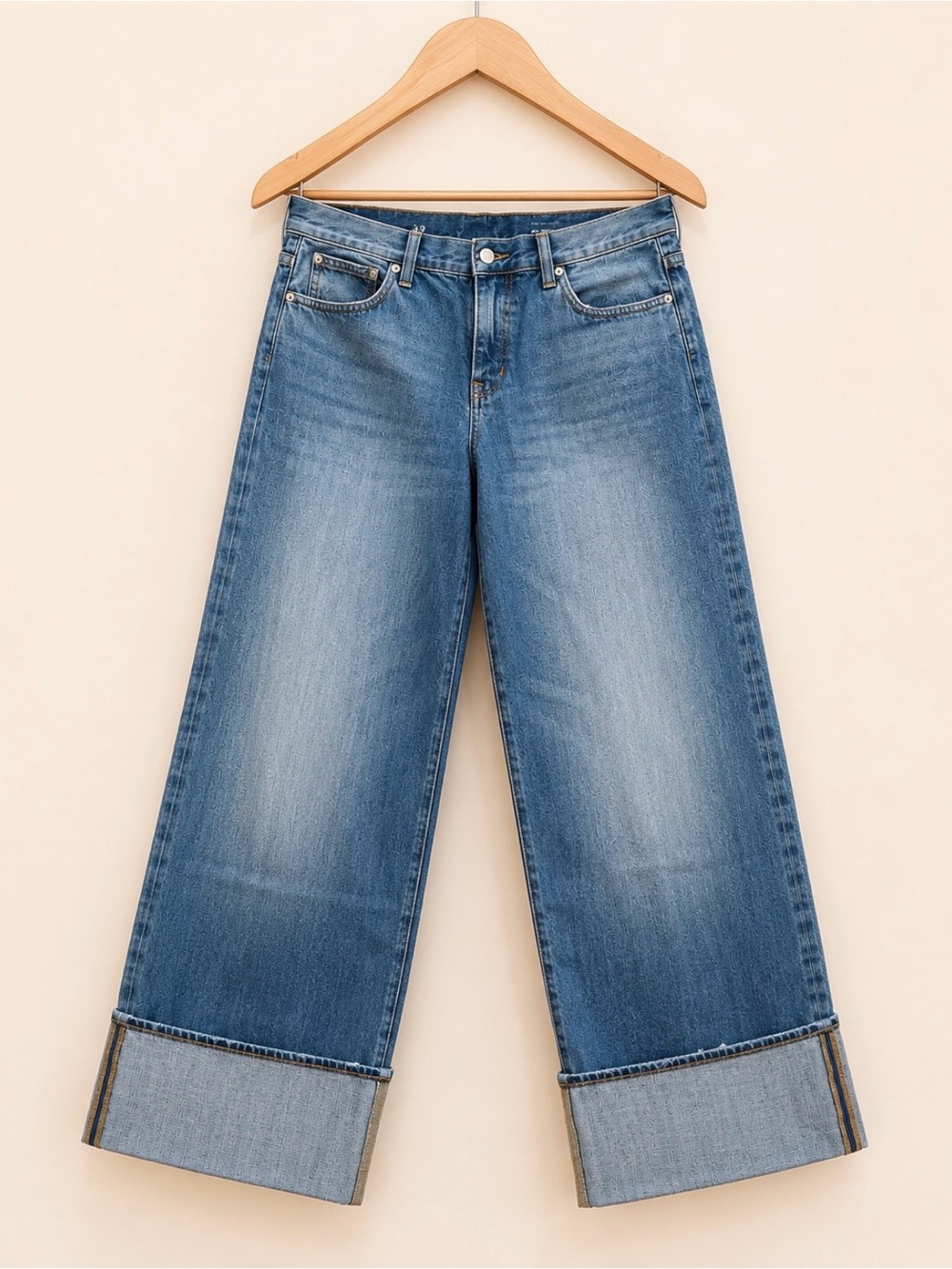 NWT J.Crew ’84 Low Rise Wide Leg Cuffed Jeans Size 30
